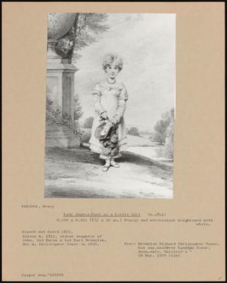 Lady Sophia Cust As A Little Girl (B.1811)