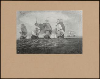 The Engagement Between Ships Under Capt. George Walker And The French 1745.