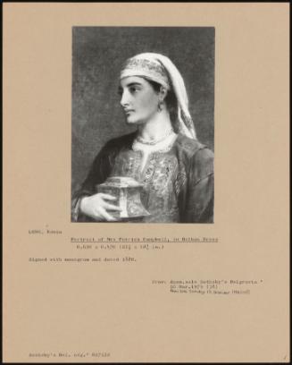 Portrait Of Mrs Patrick Campbell, In Balkan Dress