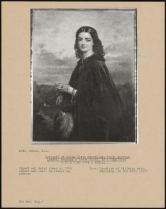 Portrait Of Susan Irlam Maccallum, Three-Quarter Length, Wearing A Brown Cloak, In A Landscape