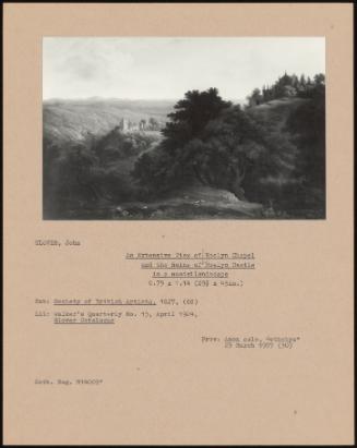 An Extensive View Of Rosslyn Chapel And The Ruins Of Roslyn Castle In A Wooded Landscape