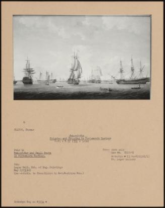 Men-Of-War; Frigates And Shipping In Portsmouth Harbour