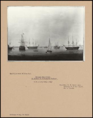 British Men-Of-War At Anchor In Portsmouth Harbour