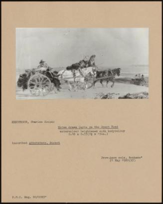 Horse Drawn Carts On The Coast Road