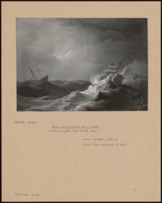 Ships In Distress In A Storm