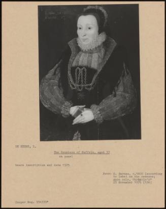 The Countess Of Suffolk, Aged 37
