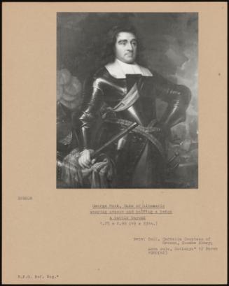 George Monk, Duke Of Albemarle Wearing Armour And Holding A Baton A Battle Beyond