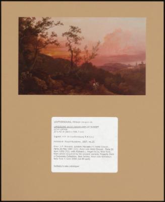Landscape With Travellers At Sunset