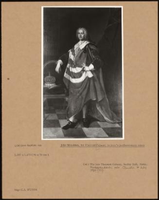 John Monckton, 1st Viscount Galway In Peer's Parliamentary Robes