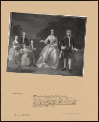 Edward, Viscount Sondes (1687-1721) And Catherine, Viscountess Sondes, Nee Tufton, And Their Four Children: Lewis Watson (1714-1745), Later 2nd Earl Of Rockingham Catherine Watson, Later Married To Edward Southwell Of Kings Weston; Thomas Watson (+1745/6), Afterwards 3rd Earl Of Rockingham; And Edward Watson (+1736)