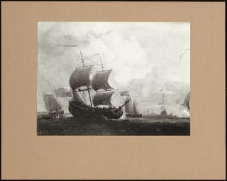 Dutch Shipping at Sea (detail)