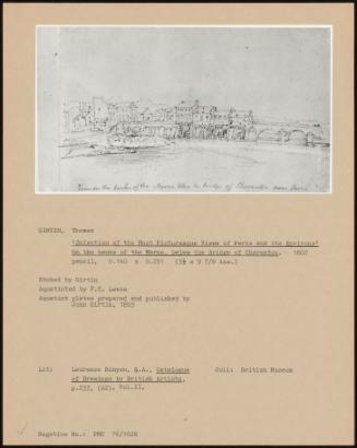 Selection Of The Most Picturesque Views Of Paris And Its Environs' View From The Palace Terrace At St. Germain En Laye. 1802