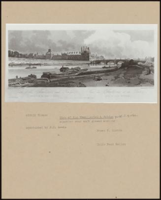 View Of The Thuilleries & Bridge Publ. J. Girtin