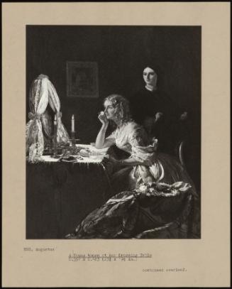 A Young Woman At Her Dressing Table