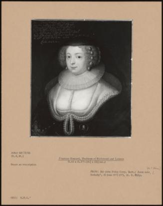 Frances Howard, Duchess Of Richmond And Lennox