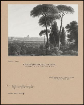 A View Of Rome From The Villa Madama