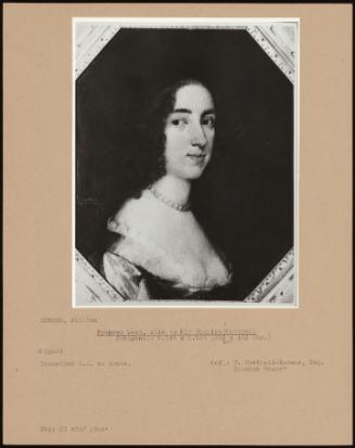 Frances West, Wife To Sir Charles Cottrell