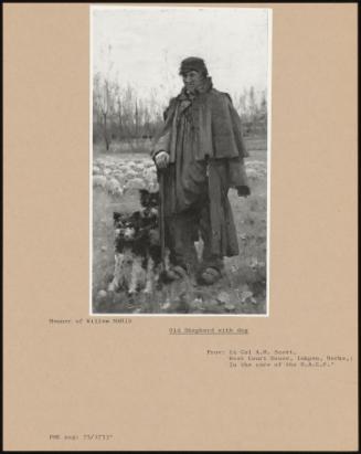 Old Shepherd With Dog