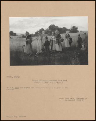 Barley Cutters Returning From Work