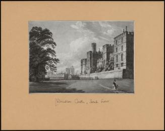 Windsor Castle: The South Front Showing The Footpath To Datchet.