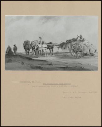 Hay Wagon With Four Horses