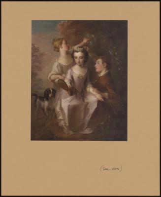 Portrait Of A Three Children In A Landscape