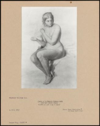 Study Of A Seated Female Nude