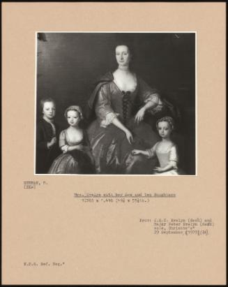 Mrs. Evelyn With Her Son And Two Daughters