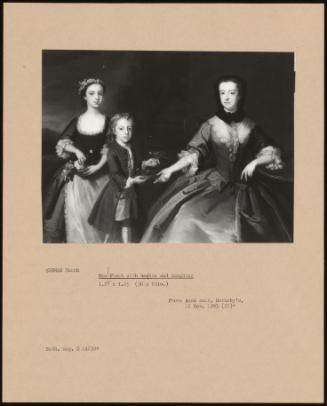 Mrs Finch With Her Son And Daughter