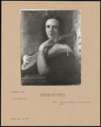 A Young Lady With A Mandoline