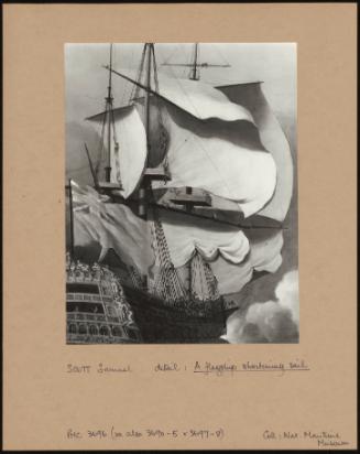 A Flagship Shortening Sail (detail)