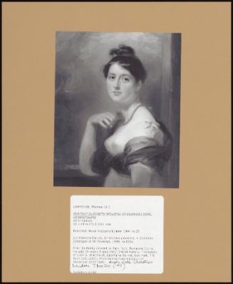 Portrait Elizabeth Williams Of Gwersylt Park, Denbighshire