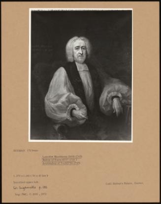 Lancelot Blackburne (1658-1743); Bishop Of Exeter(1717-1724 ); Archbishop Of York(1724-1743)
