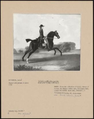 A Hunter Ridden By A Groom