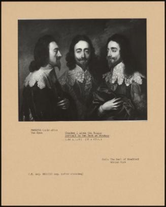 Charles I After The Triple Portrait By Van Dyck At Windsor