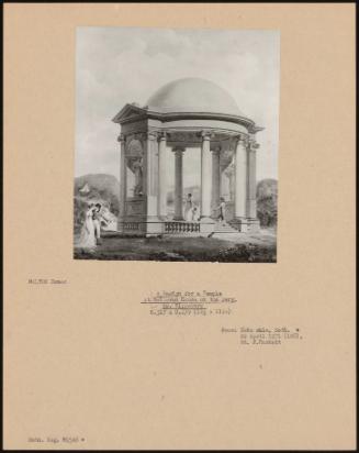 A Design For A Temple At Bellevue House On The Derg, Co. Tipperary