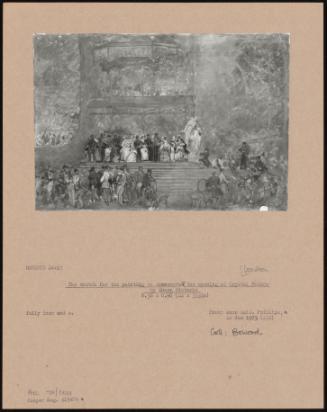 The Sketch for the Painting to Commemorate the Opening of Crystal Palace by Queen Victoria