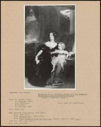 Portrait Of The Countess Gower And Her Daughter, Elizabeth Sutherland Leveson-Gower.