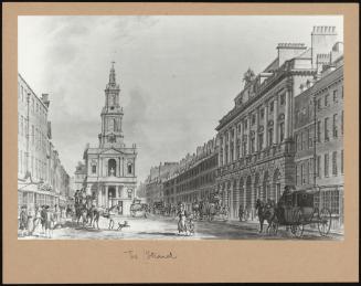 The Strand, With Somerset House And St Mary's Church