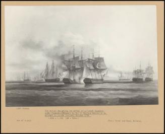 The Action Depicting The Defeat Of A French Squadron Under Commodore Bompart By Sir J. Borlase Warren In An Attempt To Invade Ireland, October 1798