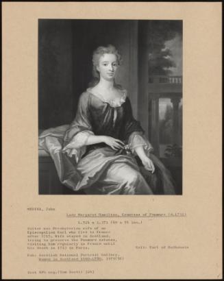 Lady Margaret Hamilton, Countess Of Panmure (d. 1731)