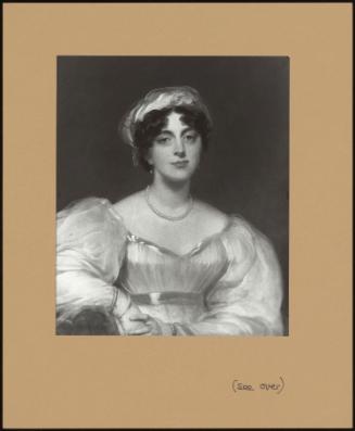 Portrait Of A Lady, Said To Be Mrs Finch