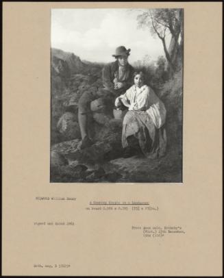 A Country Couple In A Landscape