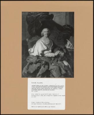 Andre Hercule De Fleury, Cardinal Fleury (1653-1743), Bishop of Frejus and From 1726 Cardinal and De Facto Minister of France; Three-Quarter Length, Sitting by a Desk