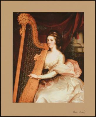 Lady Jane Mildmay (1765-1857) in a White Silk Dress, Playing the Harp