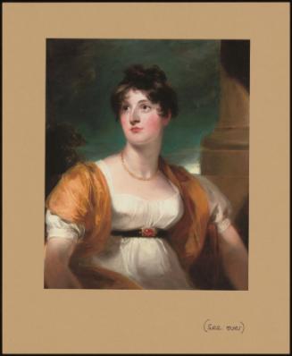 Portrait Of Anne, Lady Lethbridge (d. 1857) In A White Dress With A Gold Wrap