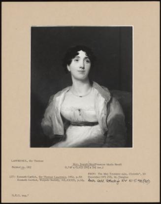 Mrs. Joseph May (Frances Maria Stert)