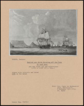 English And Dutch Shipping Off The Cape Of Good Hope