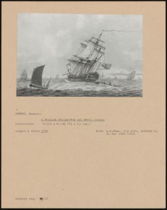 A British Man-Of-War Off Dover Castle