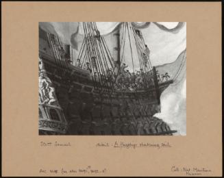 A Flagship Shortening Sail... (detail)